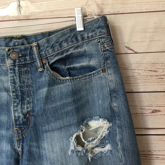 Levi 514 Mens Slim Straight Blue Jeans 34x30 - Picture 5 of 8